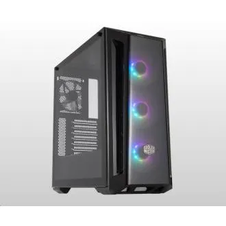 Carcasă Cooler Master MasterBox MB520 ARGB, E-ATX, panou lateral transparent, 3 ventilatoare ARGB de 120 mm, 1 ventilator de 120 mm, negru
