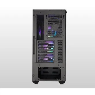 Carcasă Cooler Master MasterBox MB520 ARGB, E-ATX, panou lateral transparent, 3 ventilatoare ARGB de 120 mm, 1 ventilator de 120 mm, negru