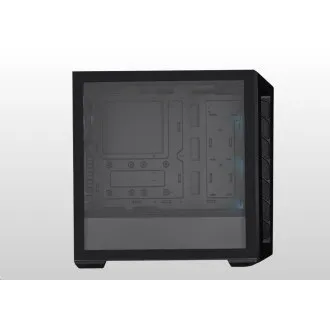 Carcasă Cooler Master MasterBox MB520 ARGB, E-ATX, panou lateral transparent, 3 ventilatoare ARGB de 120 mm, 1 ventilator de 120 mm, negru