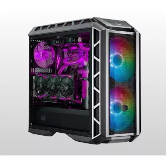 Carcasă Cooler Master MasterCase H500P Mesh ARGB, E-ATX, Mid Tower, gri, fără sursă de alimentare Carcasă Cooler Master MasterCase H500P Mesh ARGB, E-ATX, Mid Tower, gri, fără sursă de alimentare