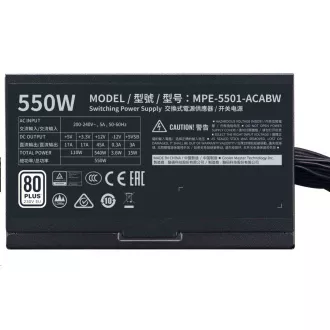 Cooler Master MWE White 550W V2, 120mm, 80