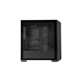 Carcasa Cooler Master MasterBox 520 Mesh, ATX, panou lateral transparent, 3 ventilatoare ARGB de 120 mm, Hub ARGB, negru