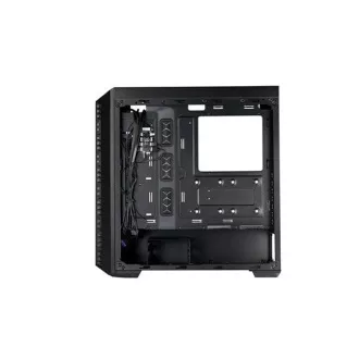 Carcasa Cooler Master MasterBox 520 Mesh, ATX, panou lateral transparent, 3 ventilatoare ARGB de 120 mm, Hub ARGB, negru