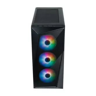 Carcasă Cooler Master CMP 520, ATX, Panou lateral transparent, 3 ventilatoare ARGB de 120 mm, Negru