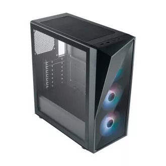 Carcasă Cooler Master CMP 520, ATX, Panou lateral transparent, 3 ventilatoare ARGB de 120 mm, Negru