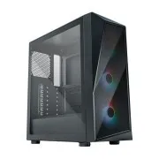 Carcasă Cooler Master CMP 520, ATX, Panou lateral transparent, 3 ventilatoare ARGB de 120 mm, Negru