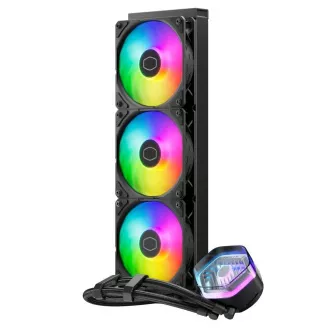 Cooler Master răcitor de apă MasterLiquid 360 Atmos ARGB, 3x120mm, LGA1851, AM5, negru