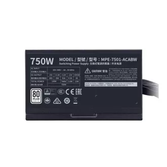 Sursă de alimentare Cooler Master MWE White 750W V2, 120mm, 80+ Bronze
