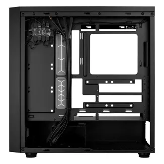 Carcasă Cooler Master MasterBox 600, ATX, panou lateral transparent, 3 ventilatoare ARGB de 140 mm, 1 ventilator ARGB de 120 mm, hub ARGB, negru