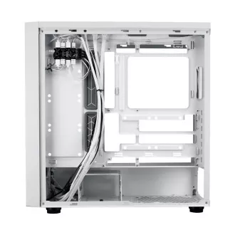Carcasă Cooler Master MasterBox 600, ATX, panou lateral transparent, 3 ventilatoare ARGB de 140 mm, 1 ventilator ARGB de 120 mm, hub ARGB, alb