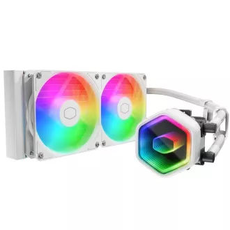 Cooler Master, răcitor de apă MasterLiquid 240 Core II, 2x240mm, LGA1851, AM5, alb