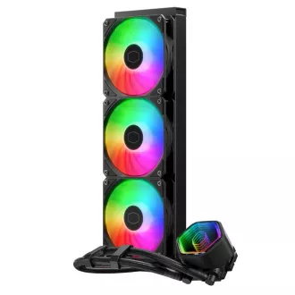 Cooler Master MasterLiquid 360 Core II, răcitor de apă, 3x120mm, LGA1851, AM5, negru
