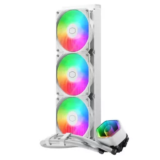 Cooler Master MasterLiquid 360 Core II, răcitor de apă, 3x120mm, LGA1851, AM5, alb