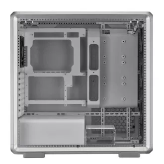 Carcasă Cooler Master MasterFrame 600, Panou lateral transparent, ATX, 3 ventilatoare ARGB de 140 mm, 1 ventilator ARGB de 120 mm, Hub ARGB, Argintiu