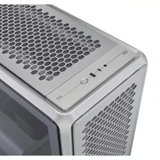 Carcasă Cooler Master MasterFrame 600, Panou lateral transparent, ATX, 3 ventilatoare ARGB de 140 mm, 1 ventilator ARGB de 120 mm, Hub ARGB, Argintiu