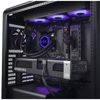 Carcasă Cooler Master MasterFrame 600 Neagră, Panou lateral transparent, ATX, 3 ventilatoare de 140 mm, 1 ventilator de 120 mm, Neagră