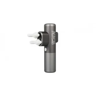 Pistol de masaj KiCA Pro Ecran tactil 3 moduri 3 capete Avion cu penetrare dublă Gri aluminiu