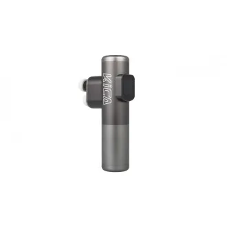 Pistol de masaj KiCA Pro Ecran tactil 3 moduri 3 capete Avion cu penetrare dublă Gri aluminiu