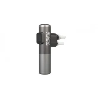 Pistol de masaj KiCA Pro Ecran tactil 3 moduri 3 capete Avion cu penetrare dublă Gri aluminiu