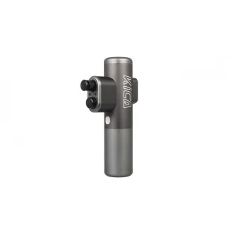 Pistol de masaj KiCA Pro Ecran tactil 3 moduri 3 capete Avion cu penetrare dublă Gri aluminiu