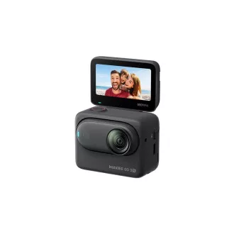 Insta360 GO 3S - cameră de acțiune magnetică miniaturală cu 64 GB, neagră