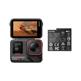 Cameră de acțiune Insta360 Ace Pro 2, senzor de 1/1,3", optică Leica, ecran tactil de 2,5", 8K la 30 FPS + baterie