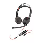 Căști Poly Blackwire 5220, jack de 3,5 mm   adaptor USB-C/A, stereo