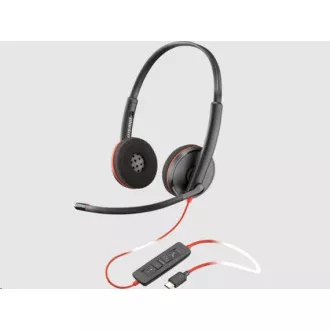 Căști Poly Blackwire 3220, adaptor USB-C/A, stereo (vrac)