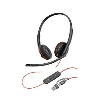 Căști Poly Blackwire 3220, adaptor USB-C/A, stereo (vrac) Căști Poly Blackwire 3220, adaptor USB-C/A, stereo (vrac)