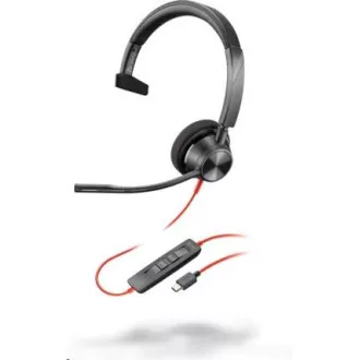 Căști Poly Blackwire 3310, adaptor USB-C/A, mono