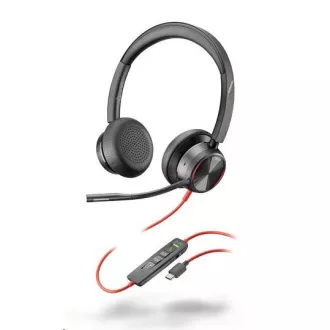 Căști Poly Blackwire 8225, adaptor USB-C/A, stereo