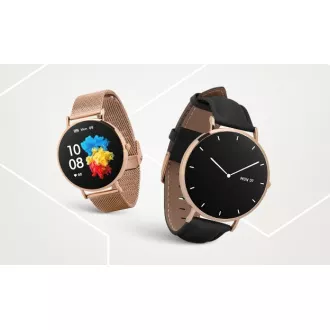 Garett Smartwatch Verona aur, curea neagră