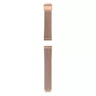 Curea universală Garett 20 mm, metal auriu-roz, tip plasă