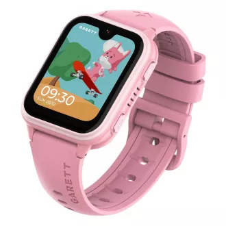 Ceas inteligent Garett Kids Vibe 4G AMOLED roz