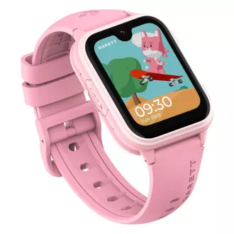 Ceas inteligent Garett Kids Vibe 4G AMOLED roz