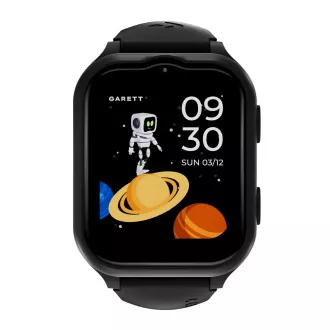Ceas inteligent Garett pentru copii eSIM 4G Negru