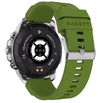 Ceas inteligent Garrett V14 din oțel argintiu
