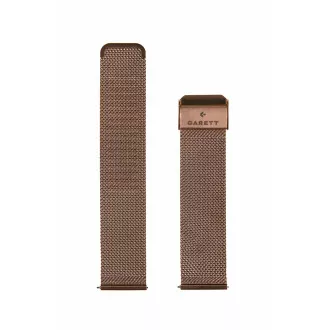 Curea universală Garett 22 mm, metal auriu, tip plasă