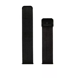 Curea universală Garett 22 mm, metal negru, tip plasă