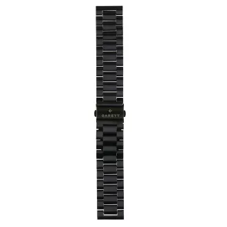 Curea universală Garett 22 mm, metal negru, tip Solid