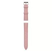 Curea universală Garett 20 mm, roz cu cataramă aurie, piele ecologică