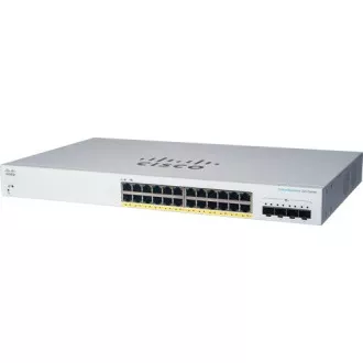 Comutator Cisco CBS220-24FP-4X (24xGbE, 4xSFP , 24xPoE , 382W) - REFRESH
