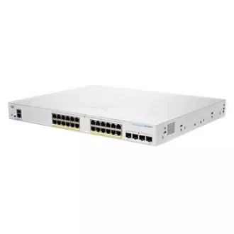 Comutator Cisco CBS250-24FP-4X (24xGbE, 4xSFP , 24xPoE , 370W) - REFRESH
