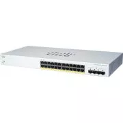 Comutator Cisco CBS220-24FP-4G (24xGbE, 4xSFP, 24xPoE+, 382W) - REFRESH