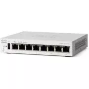 Comutator Cisco Catalyst C1200-8T-D (8xGbE, 1xPoE-in, fără ventilator)