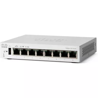 Comutator Cisco Catalyst C1200-8T-D (8xGbE, 1xPoE-in, fără ventilator) Comutator Cisco Catalyst C1200-8T-D (8xGbE, 1xPoE-in, fără ventilator)