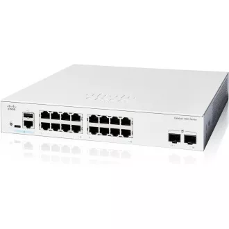 Comutator Cisco Catalyst C1300-16T-2G (16xGbE, 2xSFP, fără ventilator) Comutator Cisco Catalyst C1300-16T-2G (16xGbE, 2xSFP, fără ventilator)
