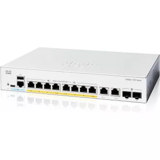 Comutator Cisco Catalyst C1300-8P-E-2G (combo 8xGbE, 2xGbE/SFP, 8xPoE+, 60W, fără ventilator) Comutator Cisco Catalyst C1300-8P-E-2G (combo 8xGbE, 2xGbE/SFP, 8xPoE+, 60W, fără ventilator)