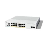 Comutator Cisco Catalyst C1200-16P-2G (16xGbE, 2xSFP, 16xPoE+, 120W, fără ventilator) - REFRESH