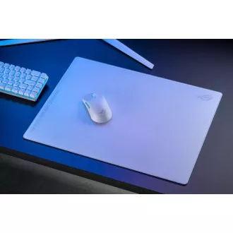 Mouse pad ASUS ROG Moonstone ACE (mărime L / Alb), sticlă